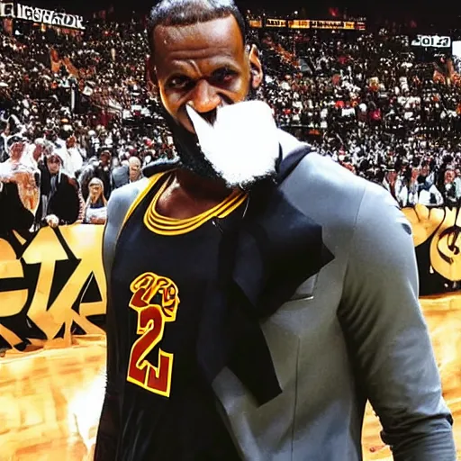 Image similar to LeBron James as Gandalf