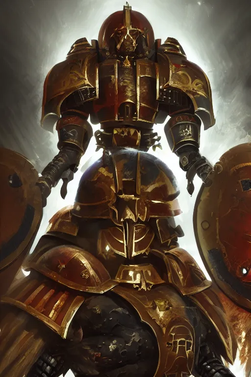 Image similar to armor portrait heros warhammer 4 0 k horus heresy fanart - the primarchs emperor by johannes helgeson animated with vfx concept artist & illustrator global illumination ray tracing hdr fanart arstation zbrush central hardmesh 8 k octane renderer comics stylized