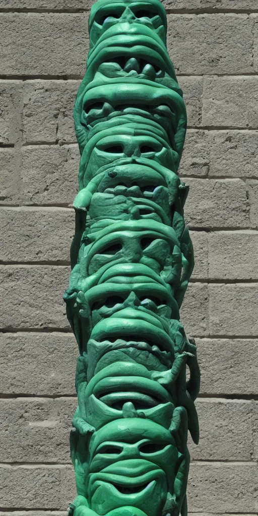 Image similar to cthulhu totem pole, hd image