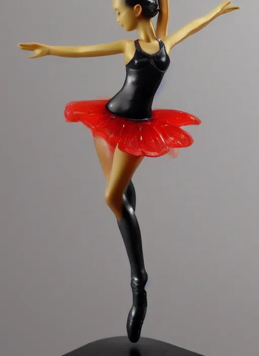 Prompt: Fine Image on the store website, eBay, Full body, 80mm resin figure of a cute modern dancer girl, environmental light from the front
