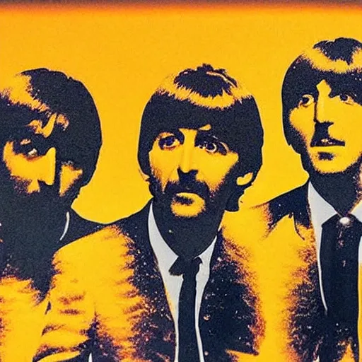 Image similar to The Beatles made out of honey,