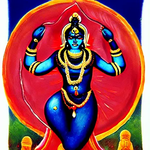 Prompt: the goddess kali