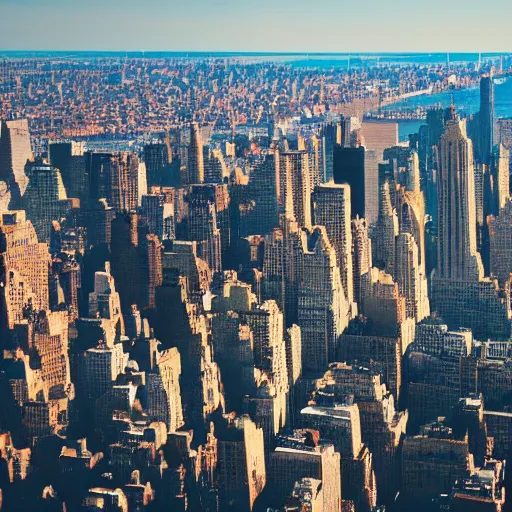 Image similar to view of New York from the abyss