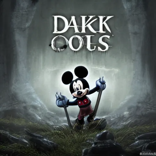 Image similar to Mickey mouse × dark souls