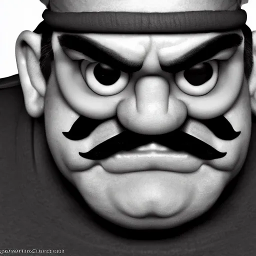 Image similar to photoreal wario