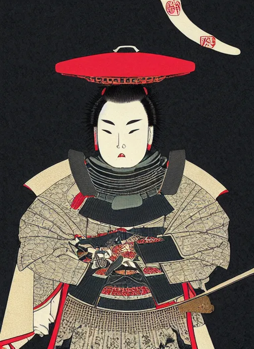 Prompt: a full body ukiyo-e portrait of a fully armored samurai Asian black bear, intricate, elegant, highly detailed, digital painting, artstation, concept art, smooth, sharp focus, illustration, art by Andō Hiroshige