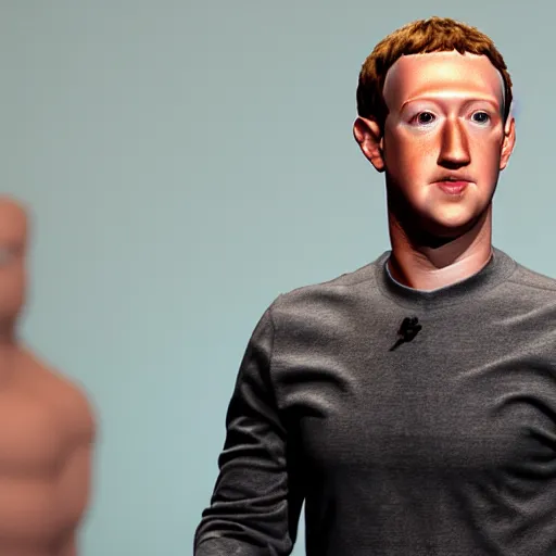 Prompt: uncanny valley Mark Zuckerberg, photo, detailed, 4k