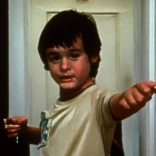 Image similar to bill murray plays the boy in shining ( 1 9 8 0 )