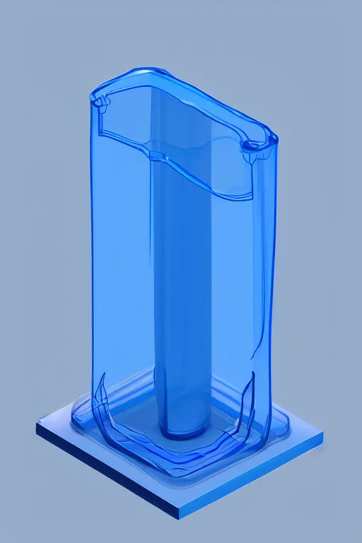 Prompt: transparent underground delivery blue plastic tube 3 d concept art, zaha hadid, artstation, smooth, sharp focus,
