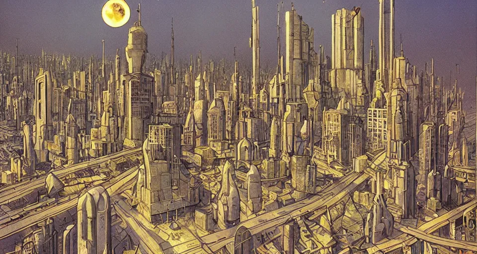 Image similar to Solarpunk City by Francois Schuiten