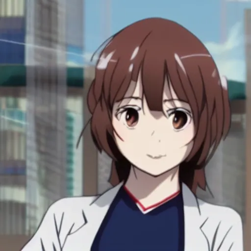 Image similar to still of clara oswald from makoto shinai anime