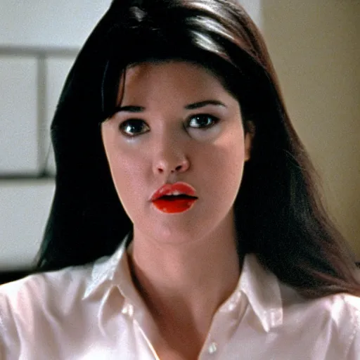 Prompt: Phoebe Cates in American Psycho (1999)