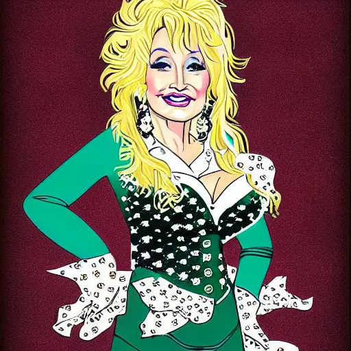 Prompt: Young Dolly parton poster designed by Wes Wilson
