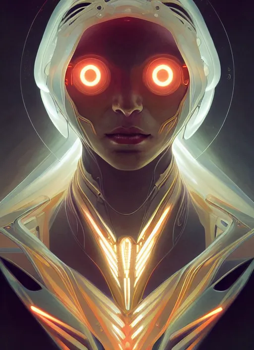 Prompt: symmetry!! portrait of demon, sci - fi, tech wear, glowing lights!! intricate, elegant, highly detailed, digital painting, artstation, concept art, smooth, sharp focus, illustration, art by artgerm and greg rutkowski and alphonse mucha