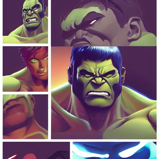 Image similar to face icon stylized minimalist the hulk, loftis, cory behance hd by jesper ejsing, by rhads, makoto shinkai and lois van baarle, ilya kuvshinov, rossdraws global illumination