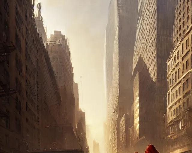 Image similar to a gigantic egyptian god walking the streets of new york, intricate, elegant, highly detailed, digital painting, artstation, concept art, matte, sharp focus, illustration, art by anders zorn and greg rutkowski and marvel