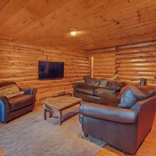 Image similar to the basement of a cabin, craigslist photo