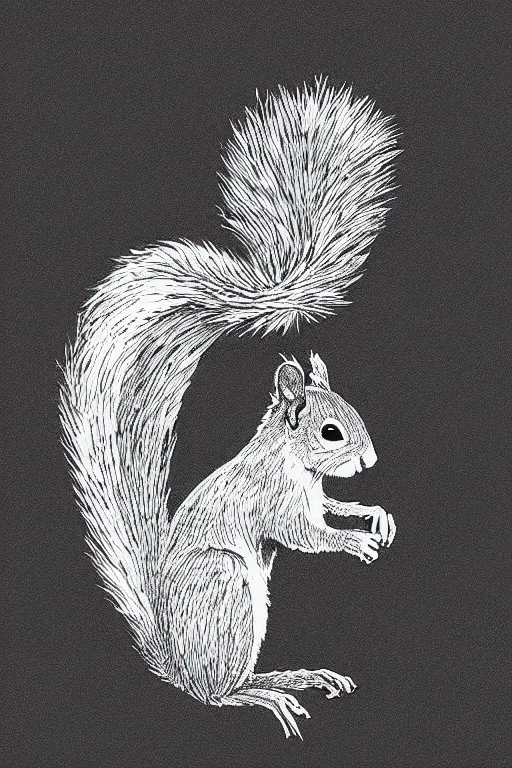 Prompt: “Exploded-view drawing of a squirrel”