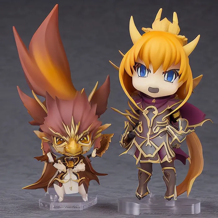 Image similar to nozdormu, an anime nendoroid of nozdormu, figurine, detailed product photo