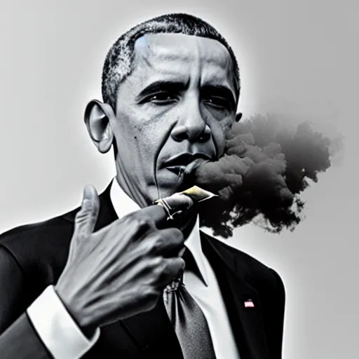 Image similar to Obama smoking