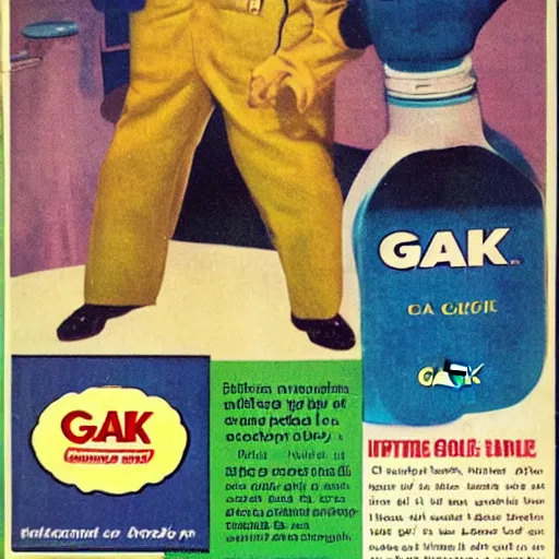 Image similar to advertisement for GAK, GAK advert