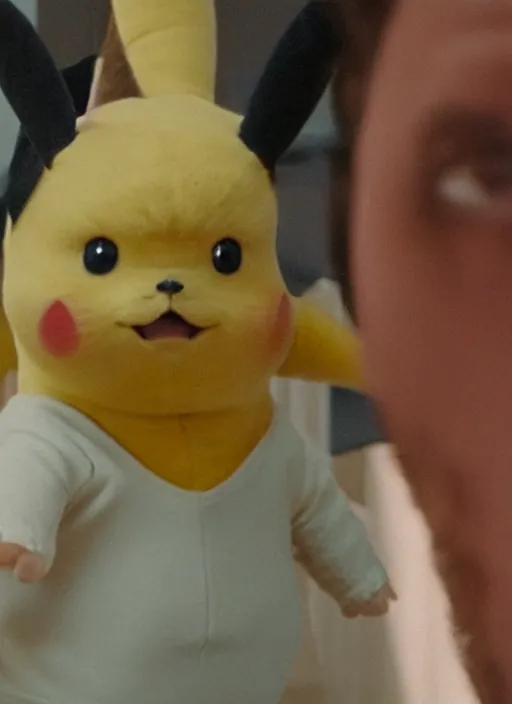 Image similar to adam driver as pikachu