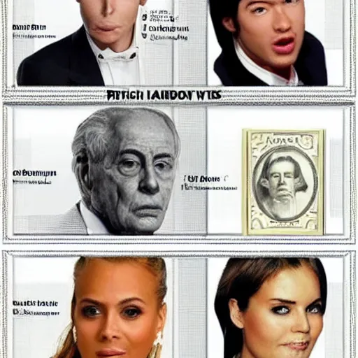 Image similar to rich people in the world, perfect faces