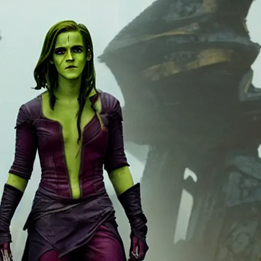 Prompt: emma watson as gamora