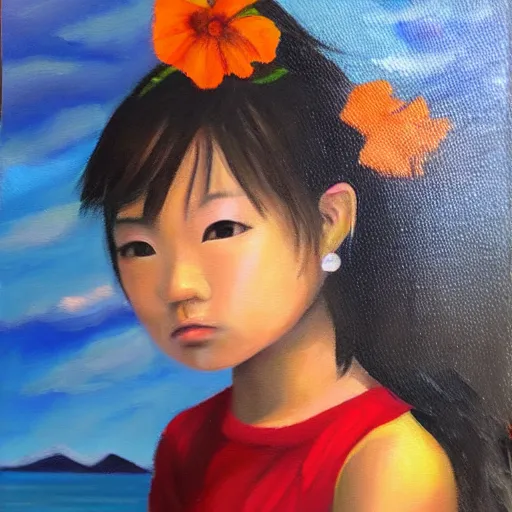 Prompt: oil painting ¥¥¥¥ kaikai kiki