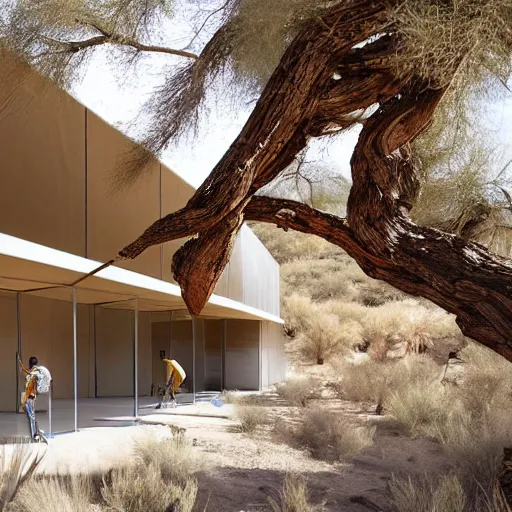 Image similar to biophilia architecture building in the desert