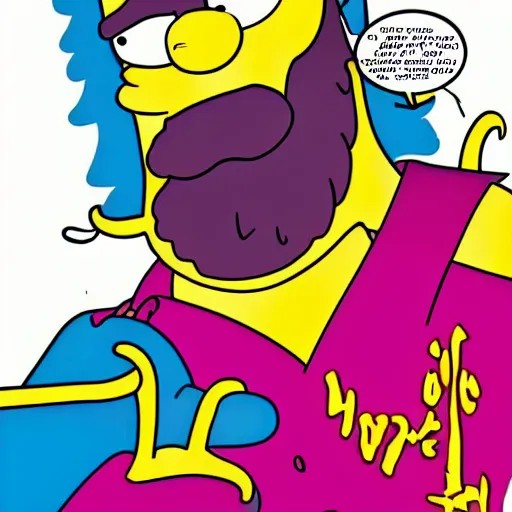 Image similar to Homer Simson is THANOS