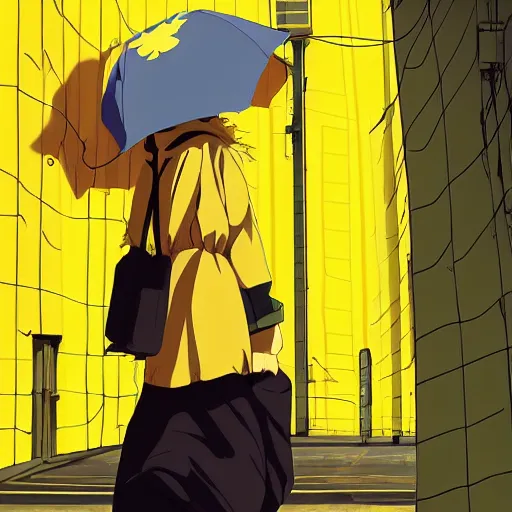 Aesthetic, yellow and anime girl anime #1762959 on animesher.com