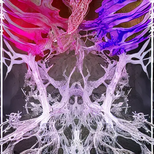 Image similar to fluid chaos dialog generative dimensional nightmare, fragment neural msonantlers scape chaos, oblivion bleach gregation extruscape psychic, crystal chaos deeplearning compression filtered, hystermlp sculpture dissoldigitalart chaos