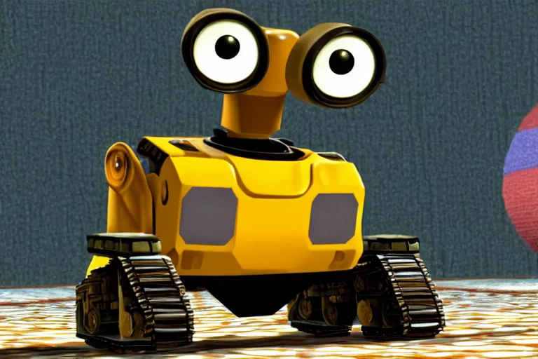 Image similar to wall - e in super mario 6 4, heavy detailed, ultra high definition quality, yakuza game engine graphics