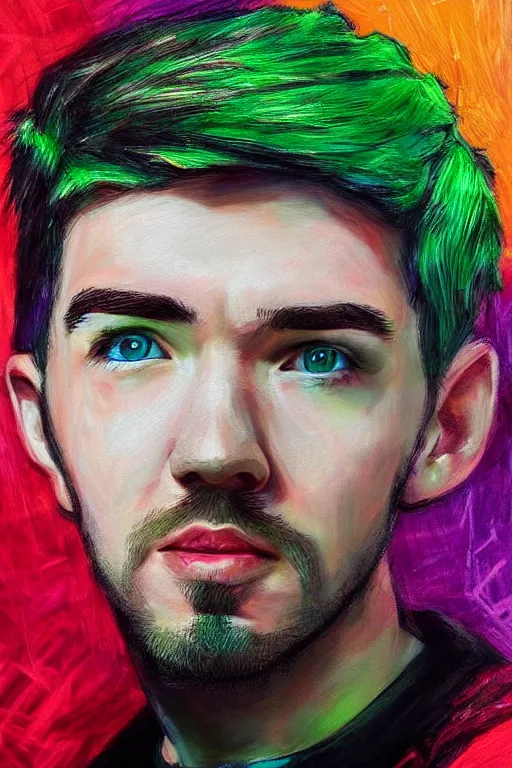 Prompt: Sean McLoughlin, Jacksepticeye, Irish Youtuber, solo portrait 🎨🖌️🪄 ❤️‍🔥