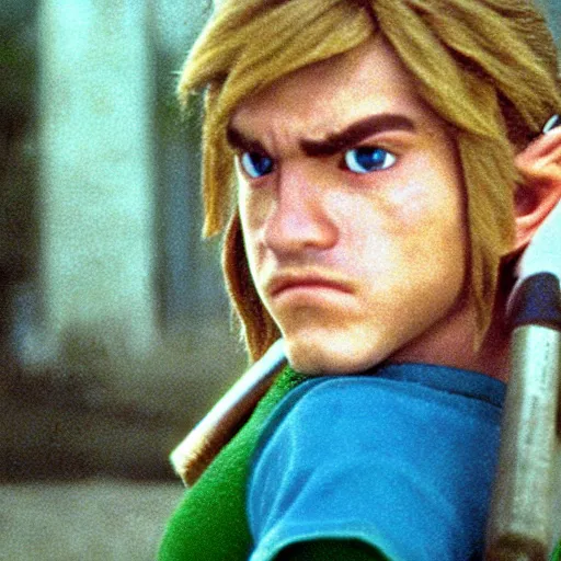 Prompt: a film still from a gritty 1 9 7 0 s martin scorcese movie about link from the zelda. realism. 4 k. 8 mm. grainy. panavision.