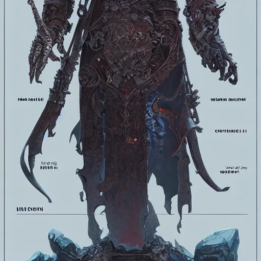 Image similar to arch lich design, character sheet, Moebius, Greg Rutkowski, Zabrocki, Karlkka, Jayison Devadas, Phuoc Quan, trending on Artstation, 8K, ultra wide angle, zenith view, pincushion lens effect.