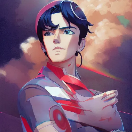 Image similar to speed racer, portrait shinkai makoto studio ghibli studio key hideaki anno sakimichan stanley artgerm lau rossdraws james jean marc simonetti elegant highly detailed digital painting artstation pixiv