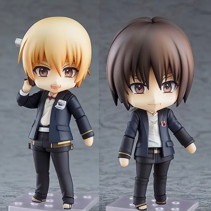 Image similar to bunta fujiwara, an anime nendoroid of bunta fujiwara, figurine, detailed product photo