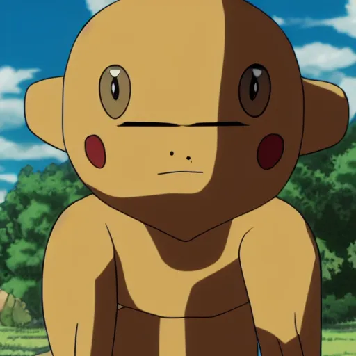 Prompt: portrait of the Pokémon Geodude, anime still, 4k