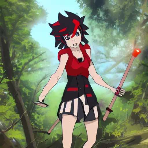 Image similar to Ryuko in the Appalachian forest