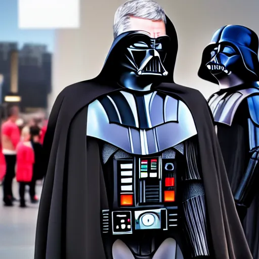 Image similar to tim cook as darth vader