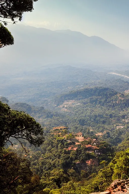 Image similar to ratanaba panoramic view, 8 k, hdr, great light, by greg rutkowski and annie leibowitz