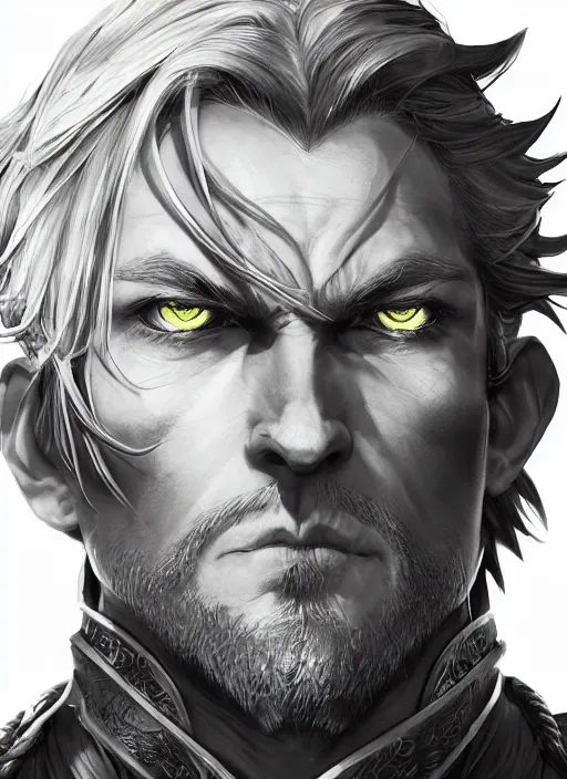 Prompt: close up portrait of anduin wrynn, powerful, domineering, stoic, masterful, intense, ultrafine hyperdetailed illustration by kim jung gi, irakli nadar, intricate linework, sharp focus, octopath traveler, yoji shinkawa, highly rendered, detailed, concept art