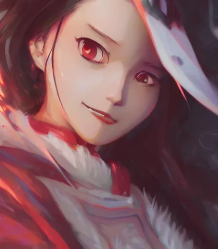 Prompt: An anime portrait of Nezuko Demon Slayer , by Stanley Artgerm Lau, WLOP, Rossdraws, James Jean, Andrei Riabovitchev, Marc Simonetti, and Sakimichan, tranding on artstation