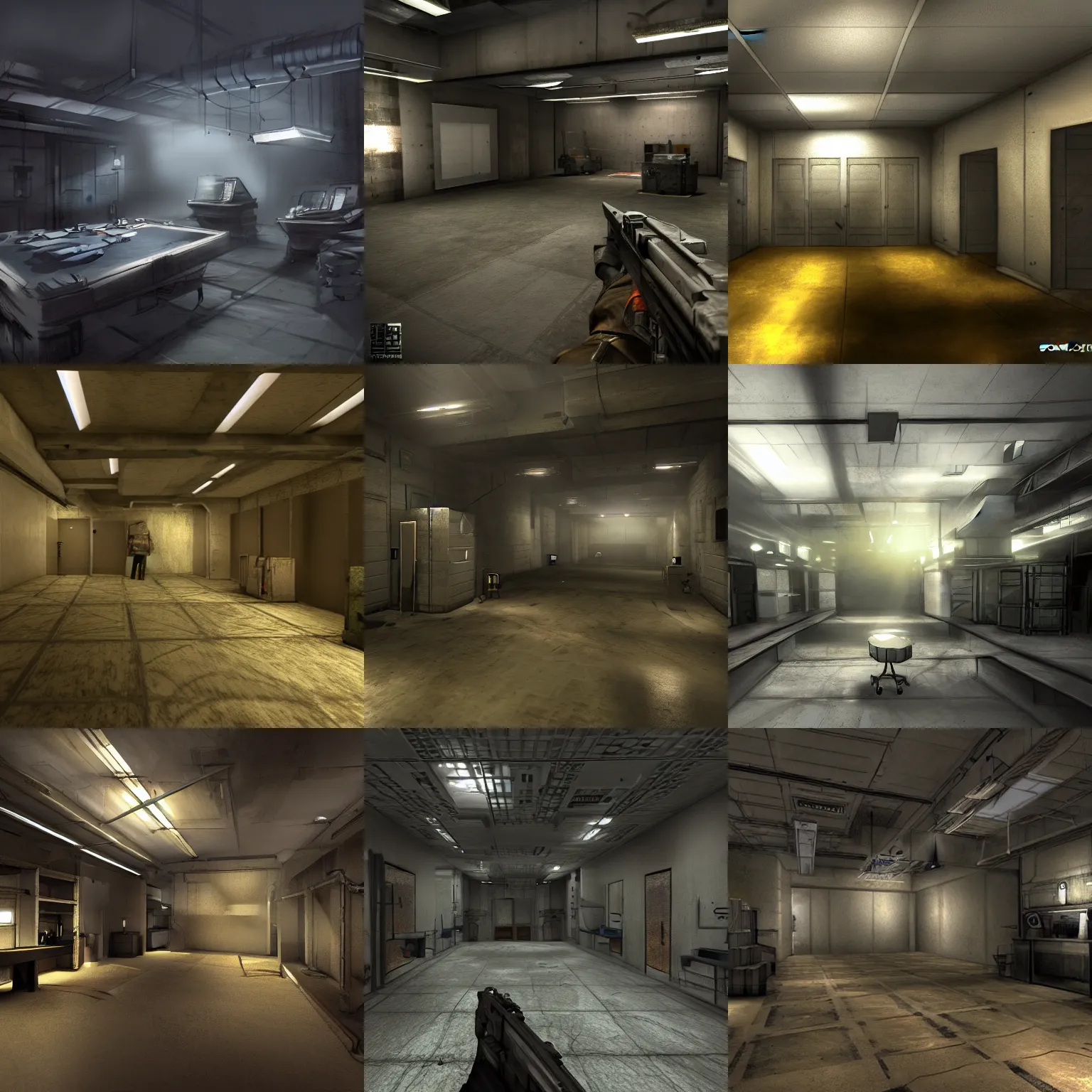 Prompt: counterstrike backrooms, concept art, dramatic lighting, graphic art, volumetric lighting, sharp focus, detailed