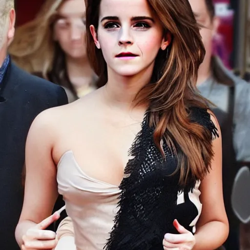 Image similar to emma watson combined with kim kardashian