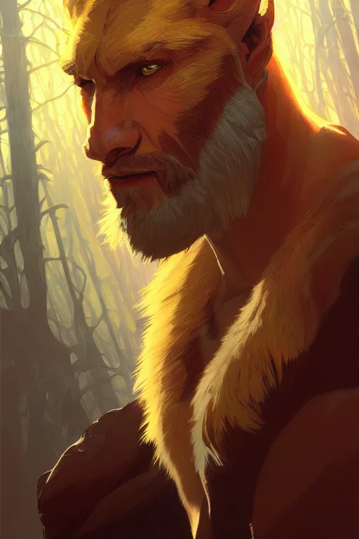 Prompt: a portrait of sabretooth, fantasy, sharp focus, intricate, elegant, digital painting, artstation, matte, highly detailed, concept art, illustration, ambient lighting, art by ilya kuvshinov, artgerm, alphonse mucha, and greg rutkowski