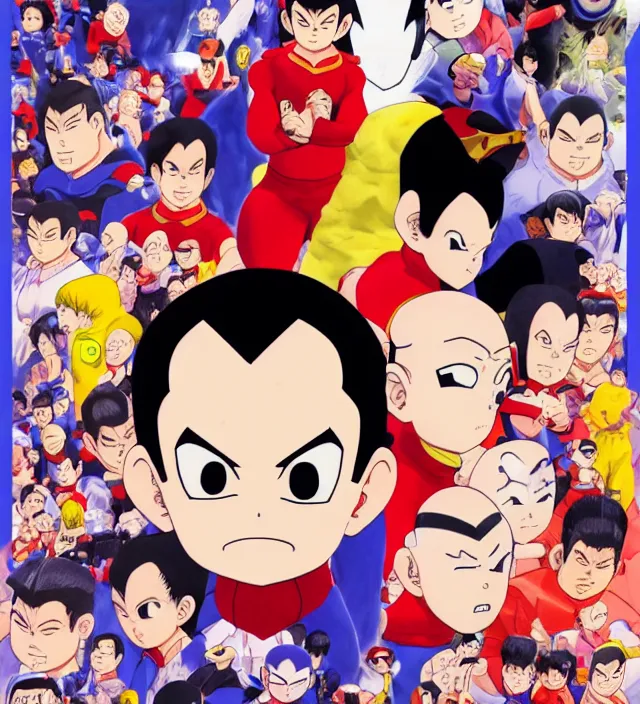 Prompt: hd manga anime portrait of a hero in go nagai ishikawa ken toriyama miyazaki astroboy style detailed trending award winning on flickr artstation