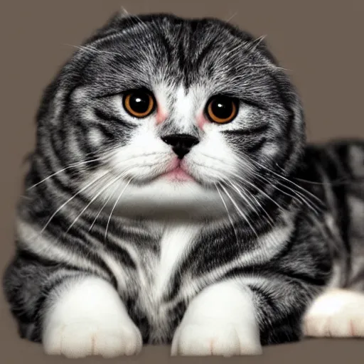 Image similar to scottish fold, photo realistic